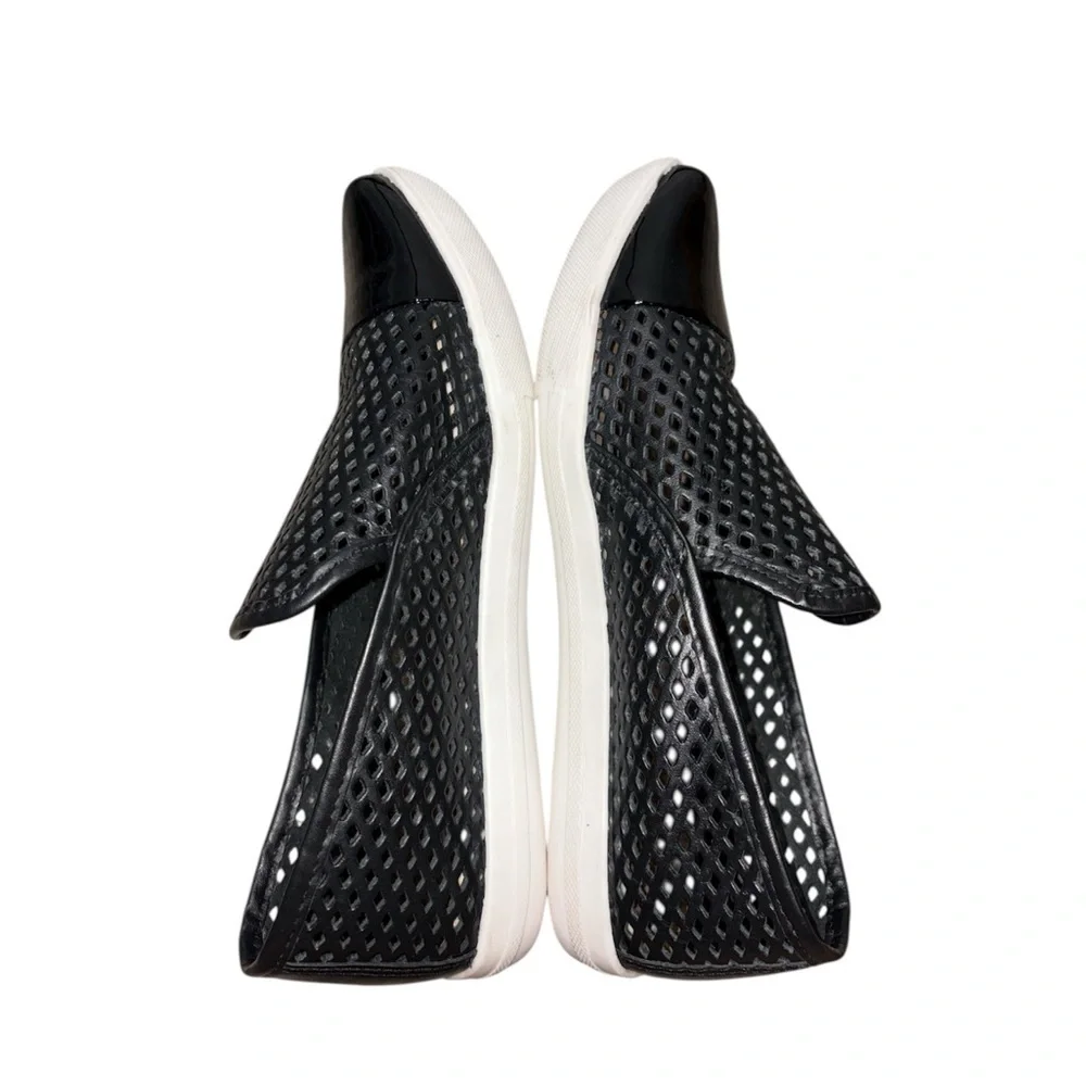 Jibs Slim Slip-On Fashion Sneaker‎ Flat In Jet Black + Onyx Women’s Size 7